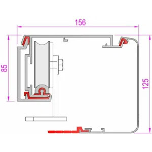 Автоматика для одностворчатой раздвижной двери FLUO HEAVY CAME 818SL-0097 (КАМЕ) Автоматика для одностворчатой раздвижной двери FLUO HEAVY CAME 818SL-0097 (КАМЕ)